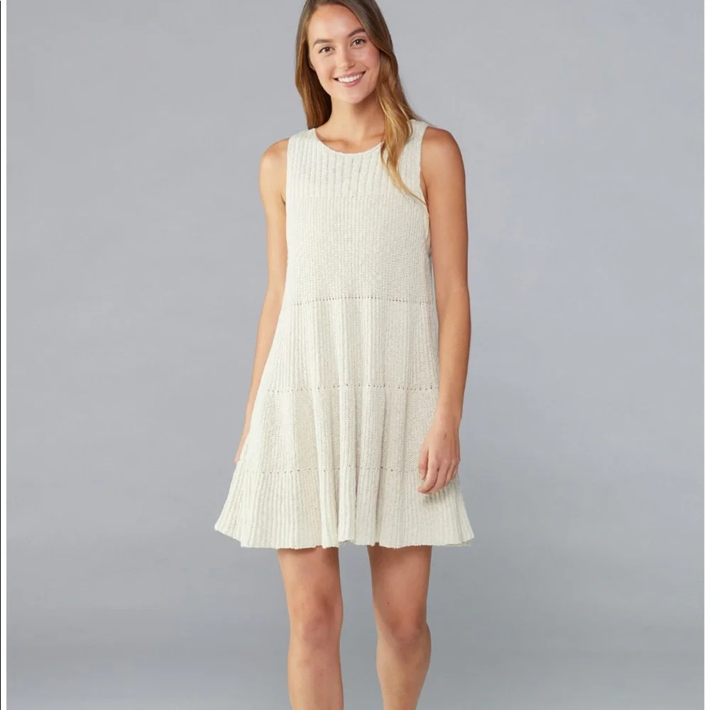 NWOT Free People Cream Knit Midi Dress